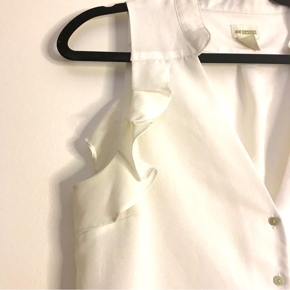 Sleeveless White H&M Blouse - Picture 3 of 6
